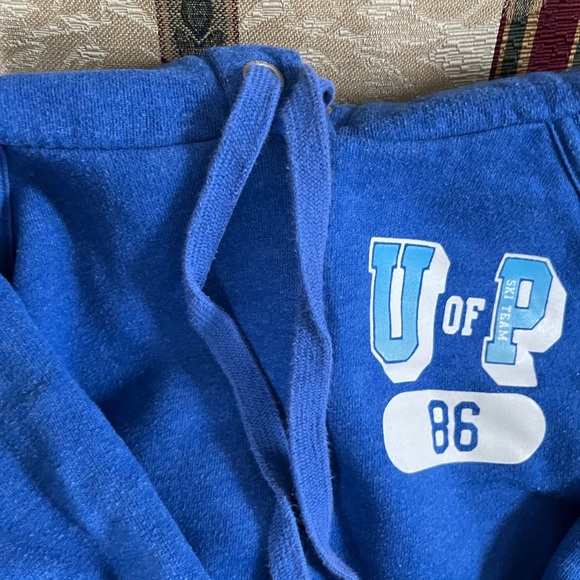 Victorias Secret Pink blue hooded sweatshirt - Picture 9 of 12